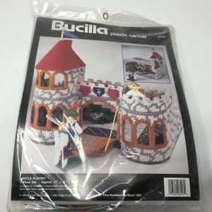 1994 BUCILLA Plastic Canvas Castle Playset 6113